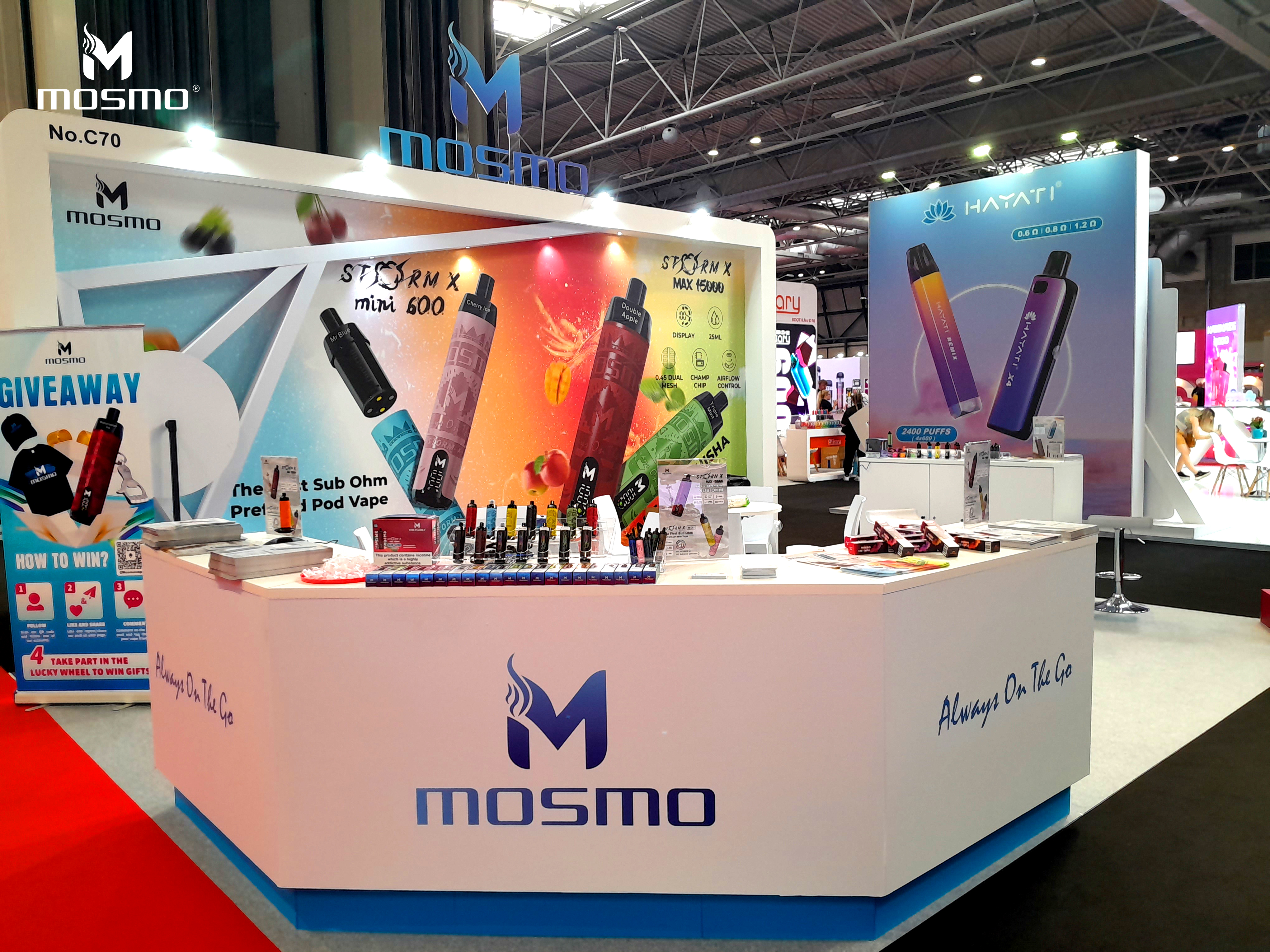 MOSMO booth in Vaper Expo UK 2024